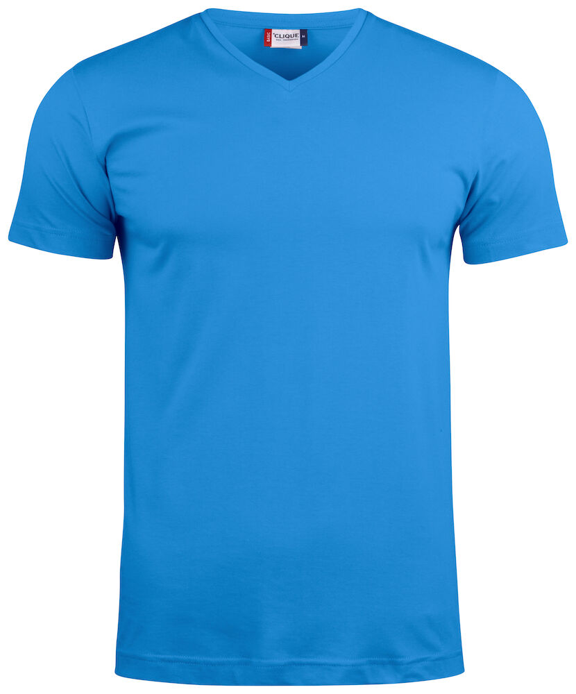 Clique Basic-T V-neck - kobalt