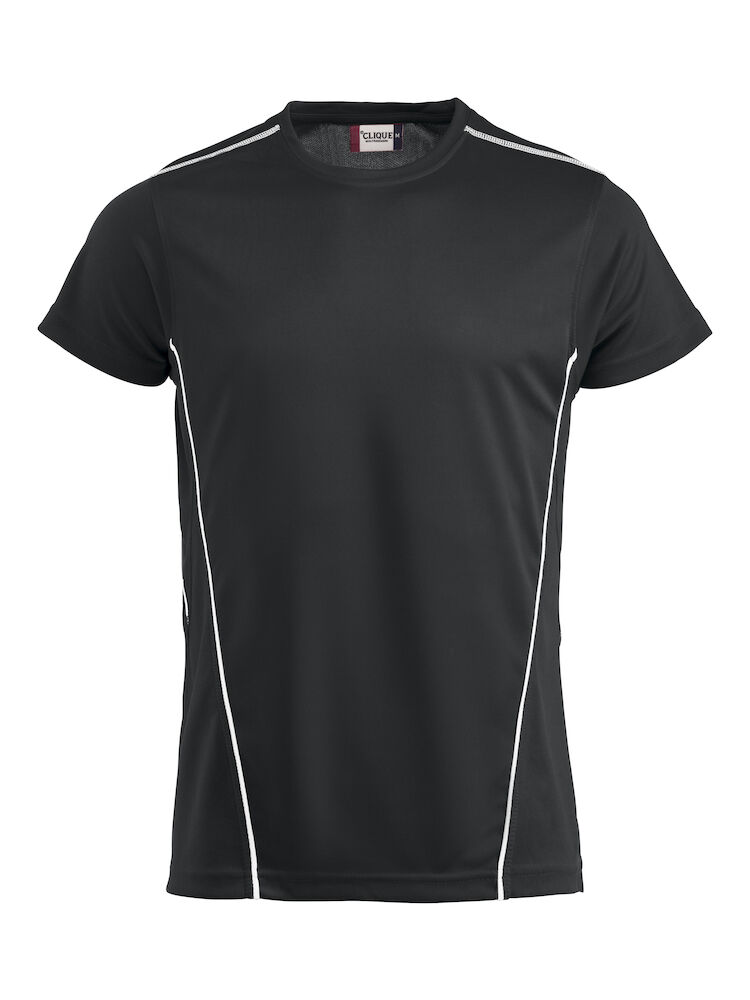 Clique Ice Sport-T - zwart-wit