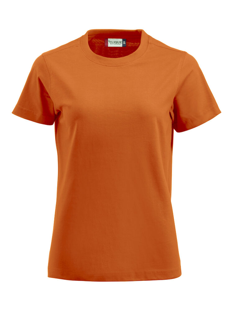 Clique Premium-T Women - diep-oranje