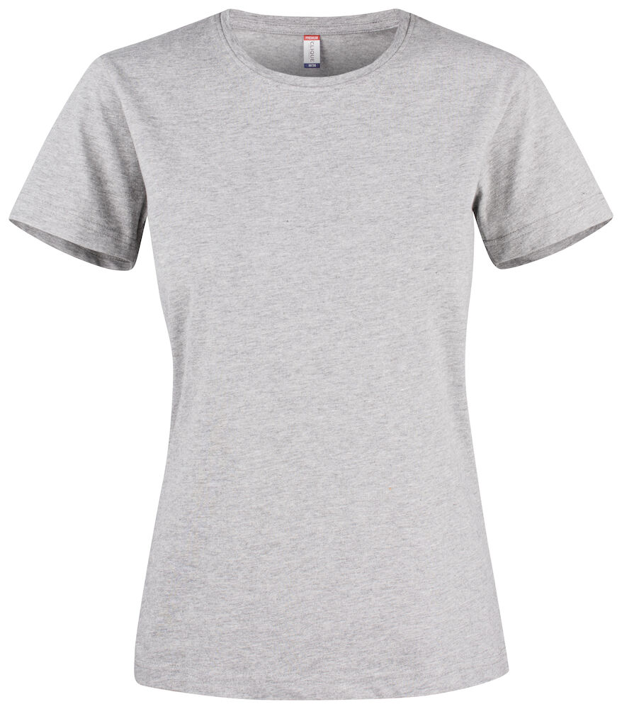 Clique Premium Fashion-T Women - grijs-melange