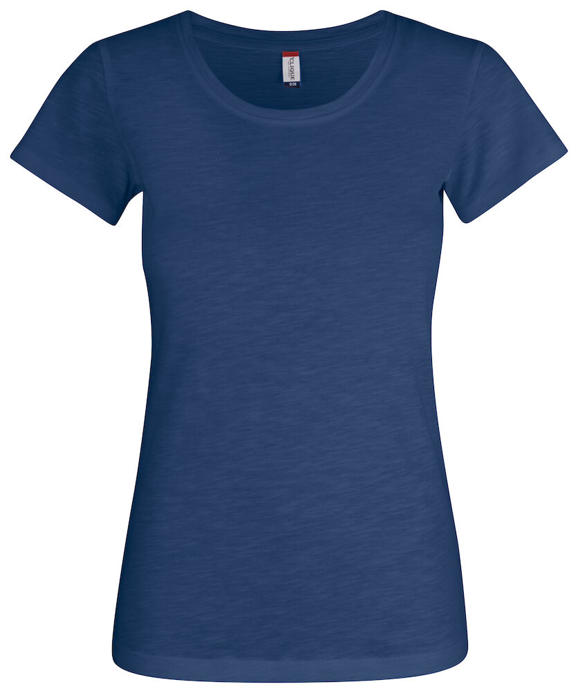 Clique Slub-T Women - blauw-melange