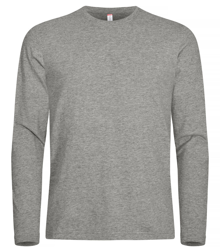 Clique Premium Fashion-T L/S - grijsmelange