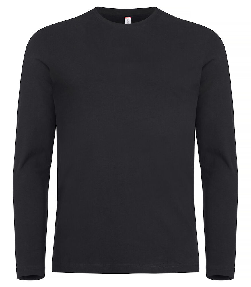 Clique Premium Fashion-T L/S - zwart