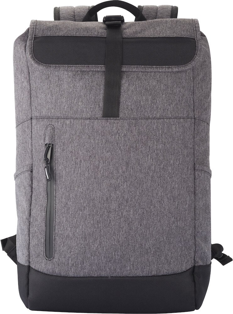 Clique Roll-Up Backpack - antraciet-melange