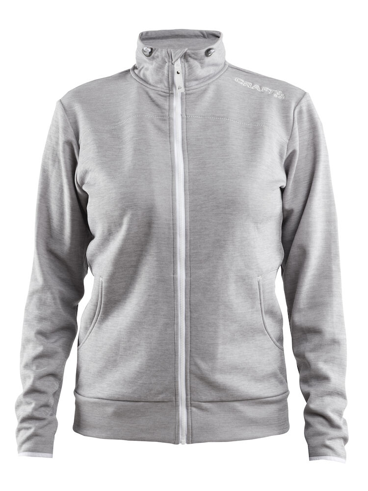 Craft Leisure Jacket W - grey-melange-white-grey-melange