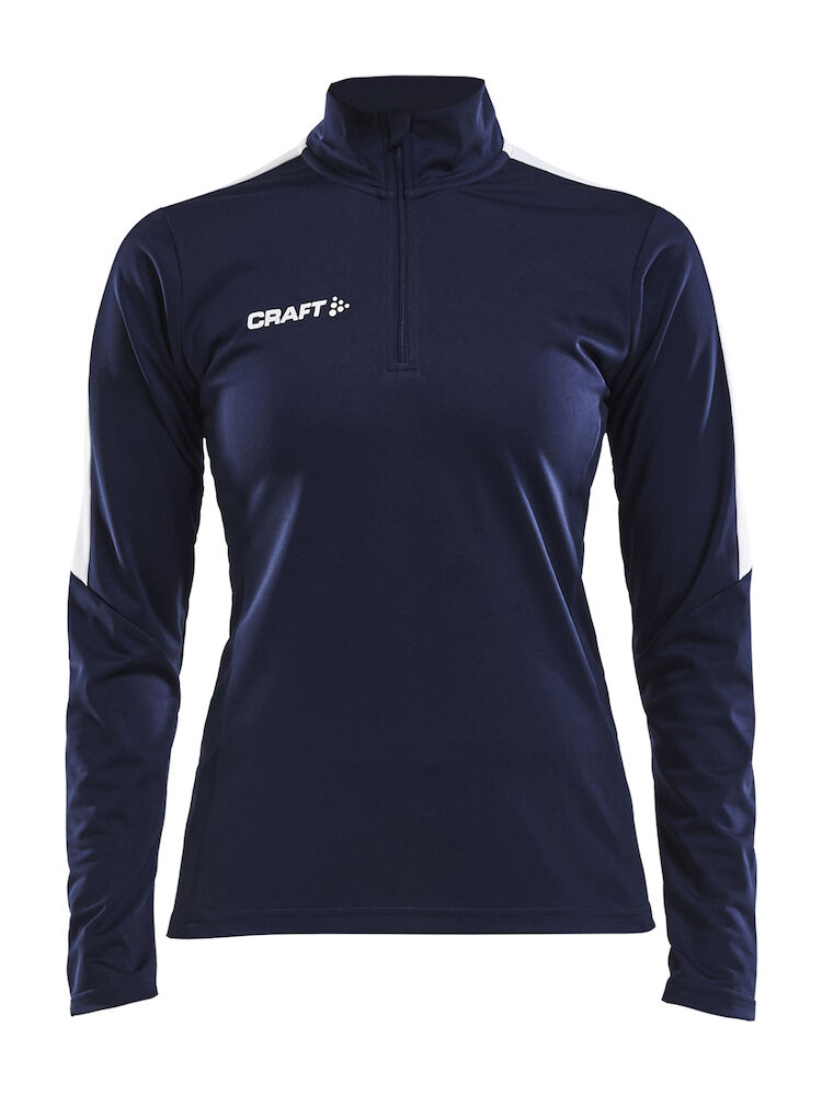 Craft Progress Halfzip Ls Tee W - navy