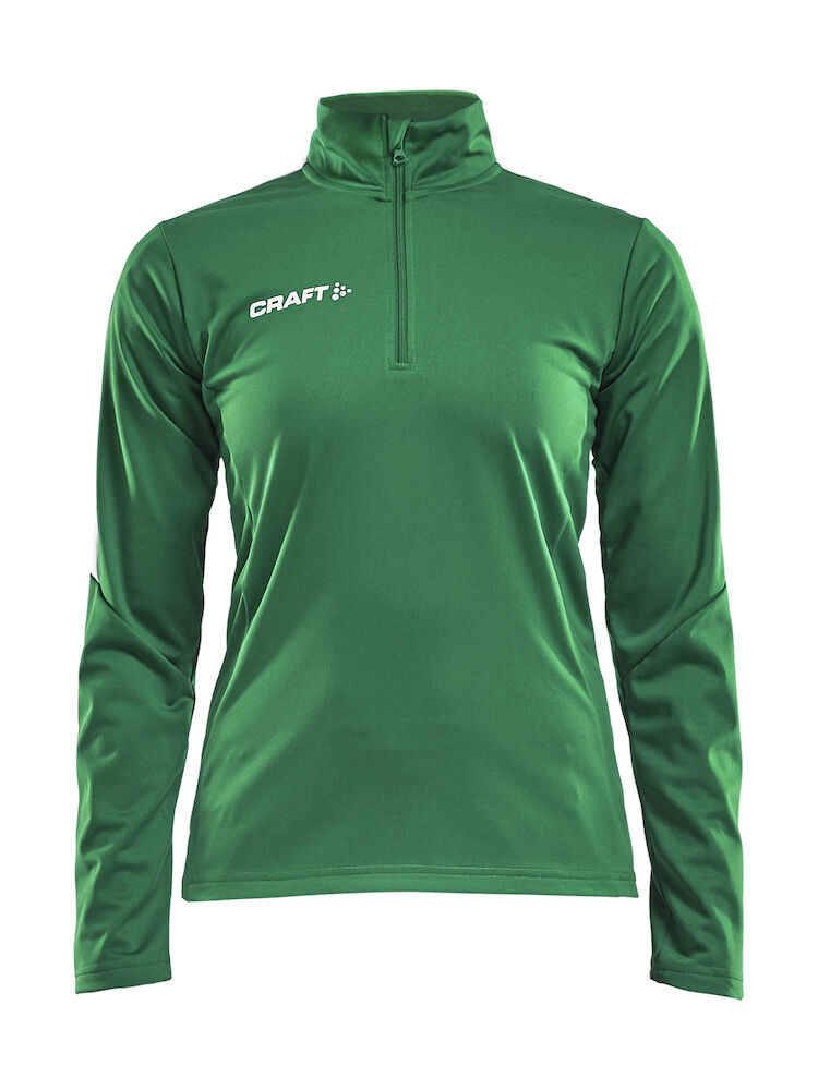 Craft Progress Halfzip Ls Tee W - team-green