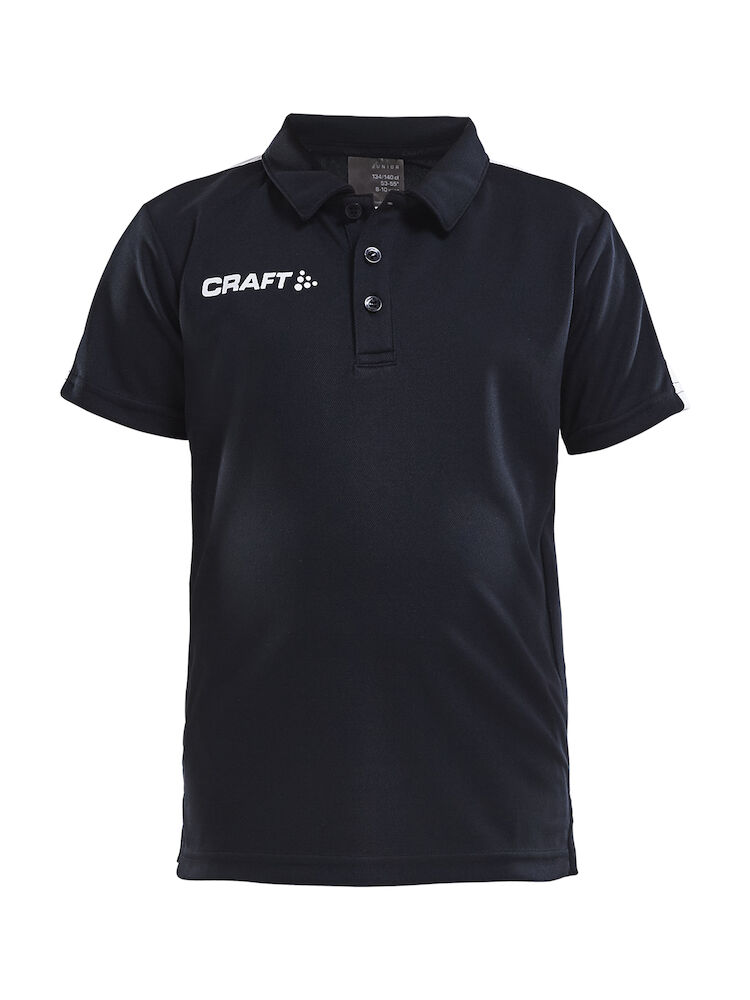 Craft Progress Polo Pique JR - black-white-2