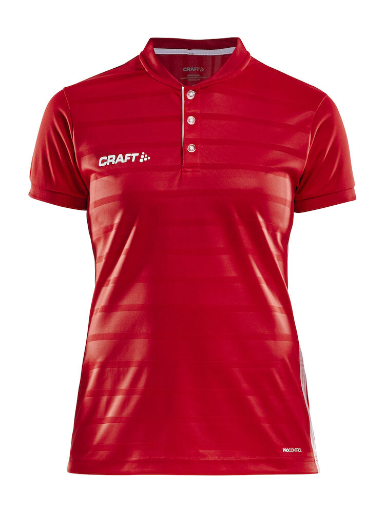 Craft Pro Control Button Jersey W - bright-red-white