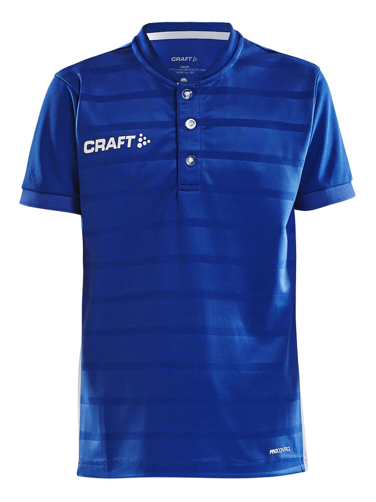 Craft Pro Control Button Jersey Jr - club-cobolt-white