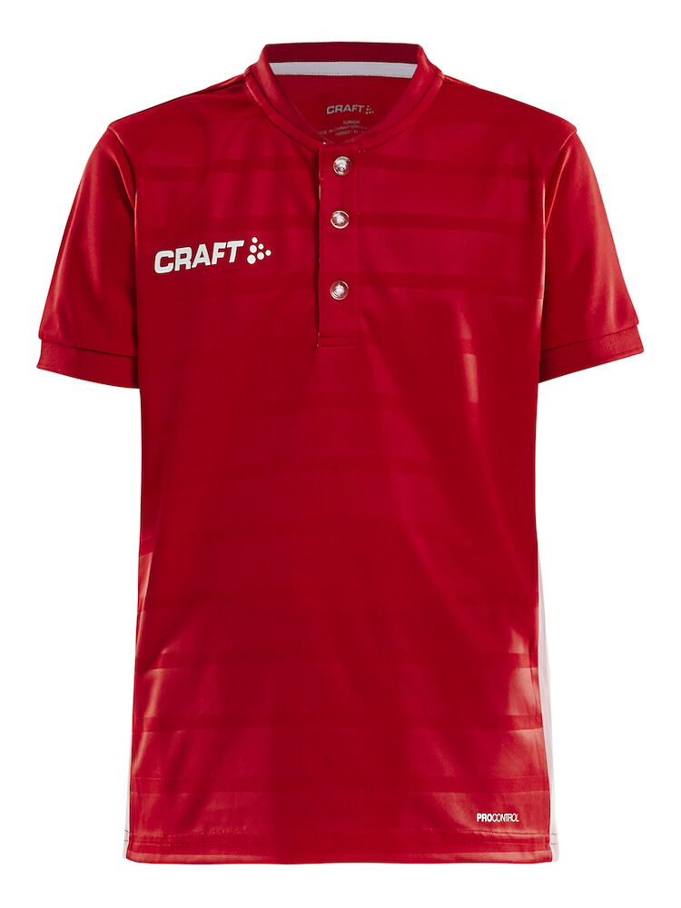 Craft Pro Control Button Jersey Jr - bright-red-white