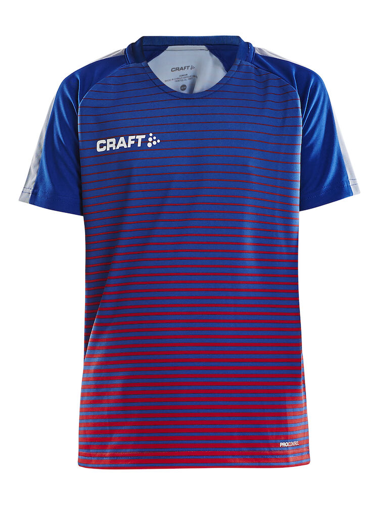 Craft Pro Control Stripe Jersey Jr - club-cobolt-bright-red