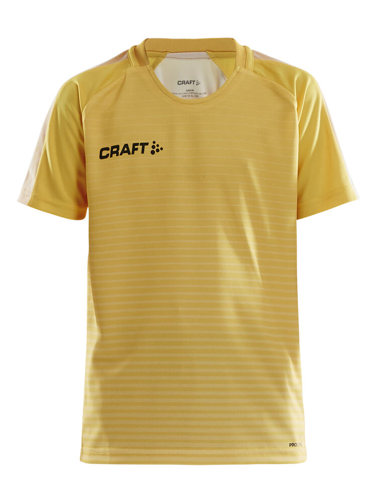 Craft Pro Control Stripe Jersey Jr - sweden-yellow-flumino