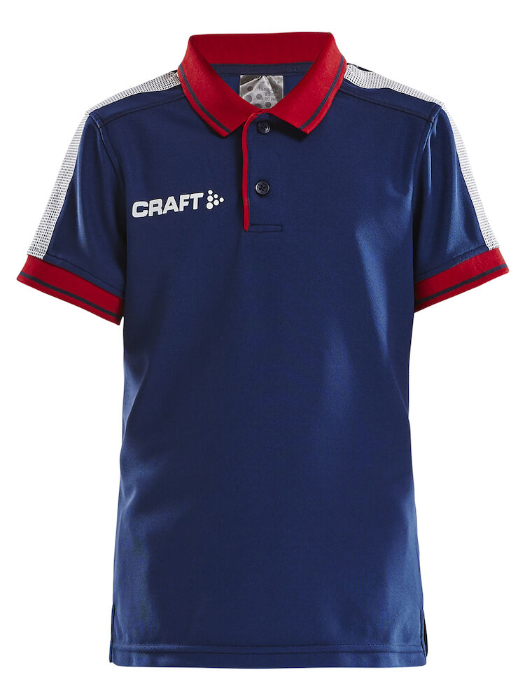 Craft Pro Control Poloshirt Jr - navy-bright-red