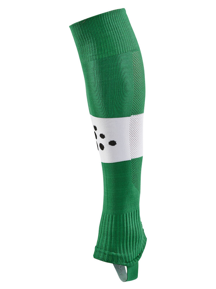 Craft Pro Control Stripe W-O Foot Socks Jr - team-green-white