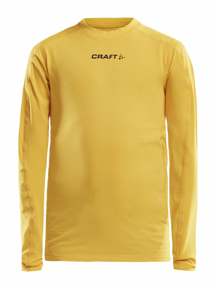 Craft Pro Control Compression Long Sleeve Jr - sweden-yellow