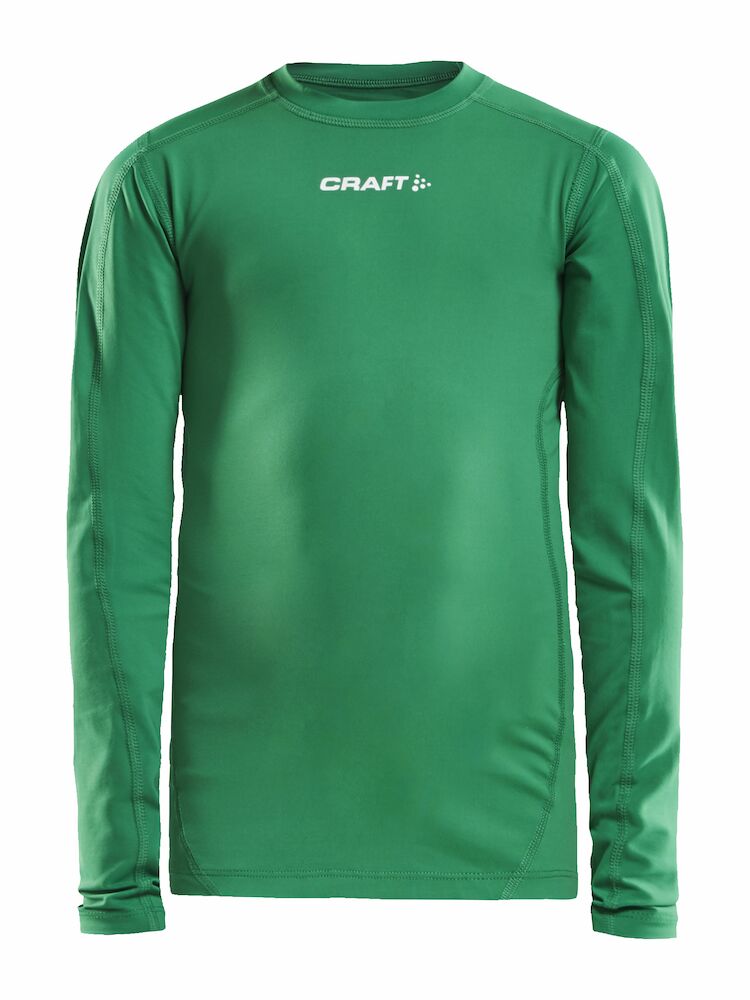 Craft Pro Control Compression Long Sleeve Jr - team-green