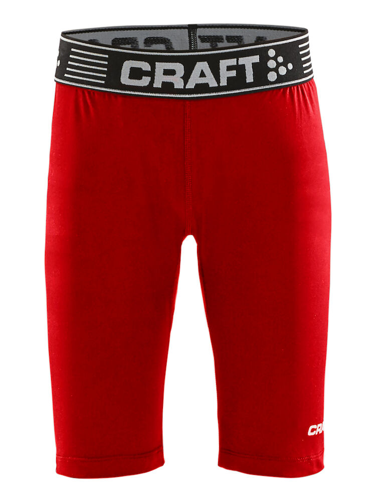 Craft Pro Control Compression Short Tights Jr - bright-red