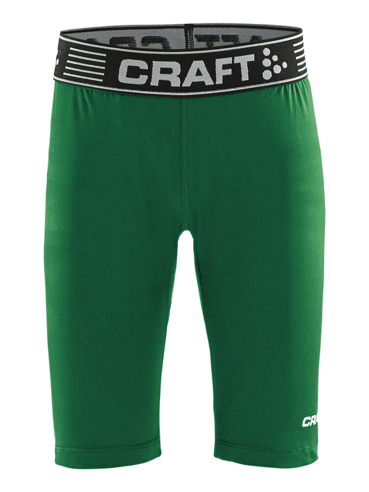 Craft Pro Control Compression Short Tights Jr - team-green