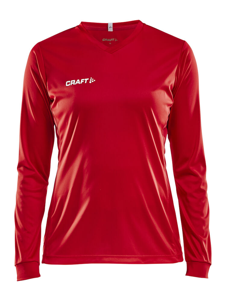 Craft Squad Go Jersey Solid Ls W - bright-red