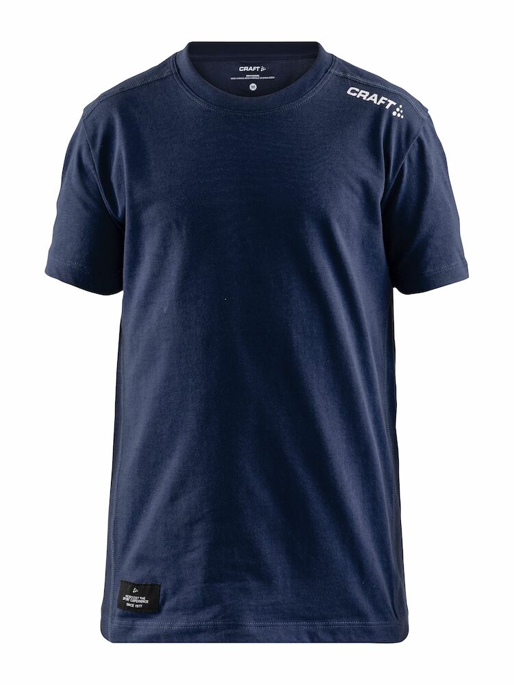 Craft Community Mix SS Tee Jr - navy