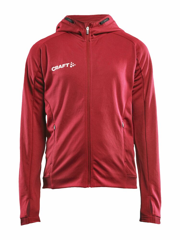 Craft Evolve Hood Jacket JR - bright-red