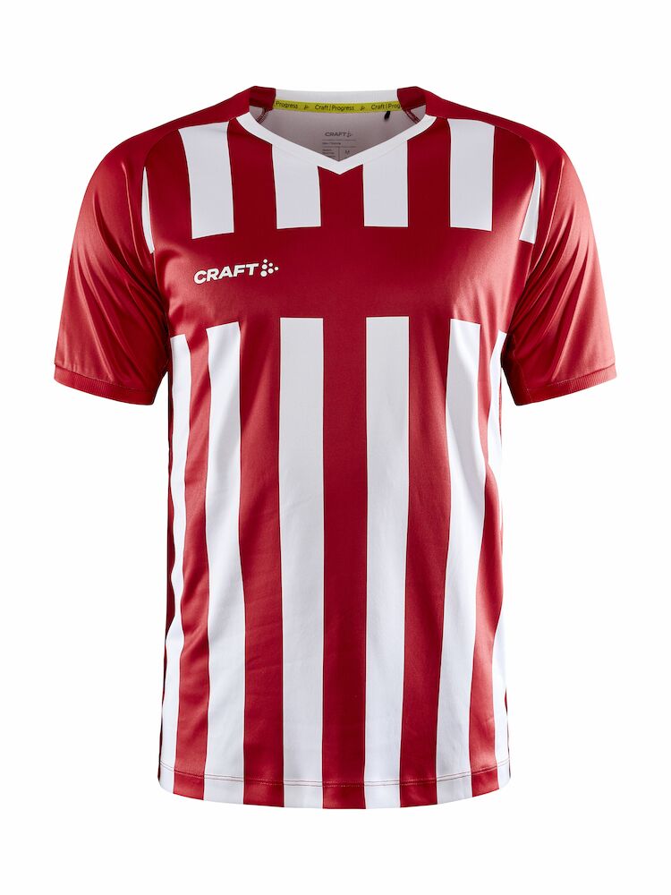 Craft Progress 2.0 Stripe Jersey M - bright-red-white