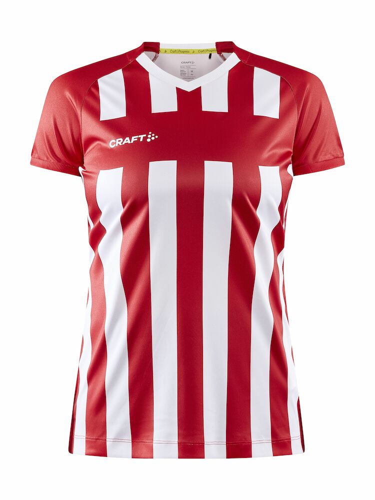 Craft Progress 2.0 Stripe Jersey W - bright-red-white