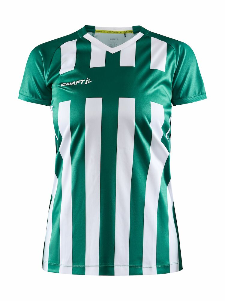 Craft Progress 2.0 Stripe Jersey W - team-green-white