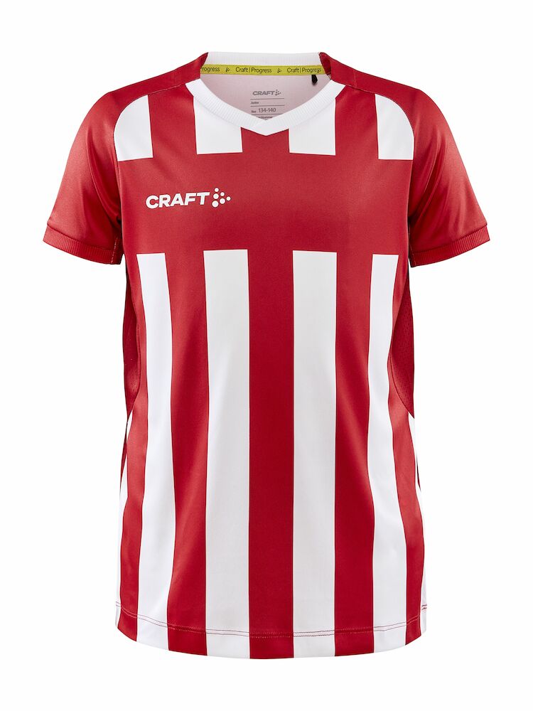 Craft Progress 2.0 Stripe Jersey JR - bright-red-white