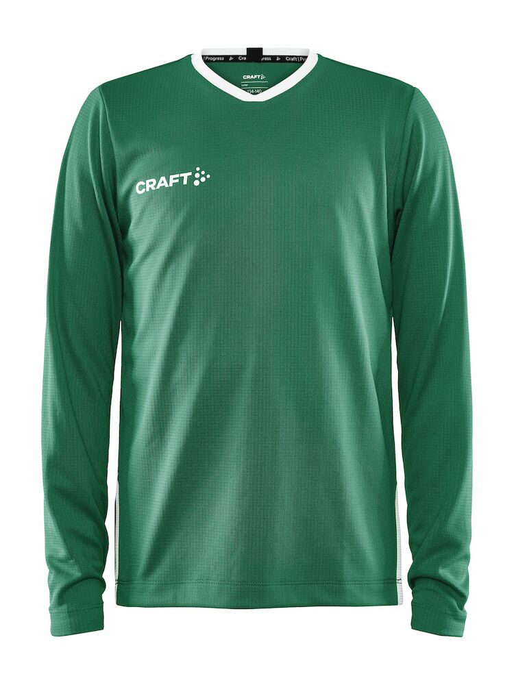 Craft Progress LS Basket Jersey Jr - team-green