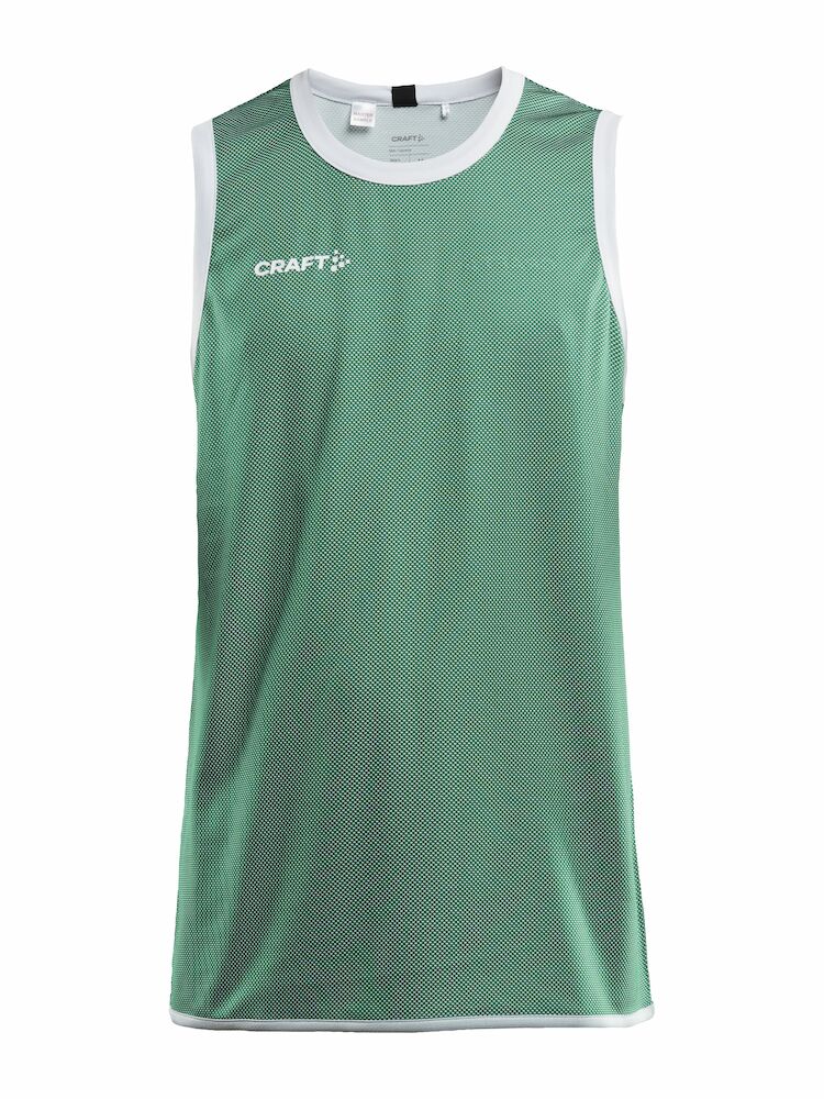 Craft Progress Reversible Basket Singlet M - team-green-white