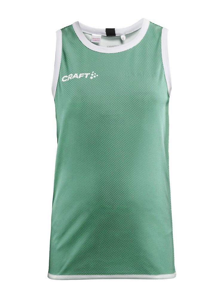 Craft Progress Reversible Basket Singlet Jr - team-green-white