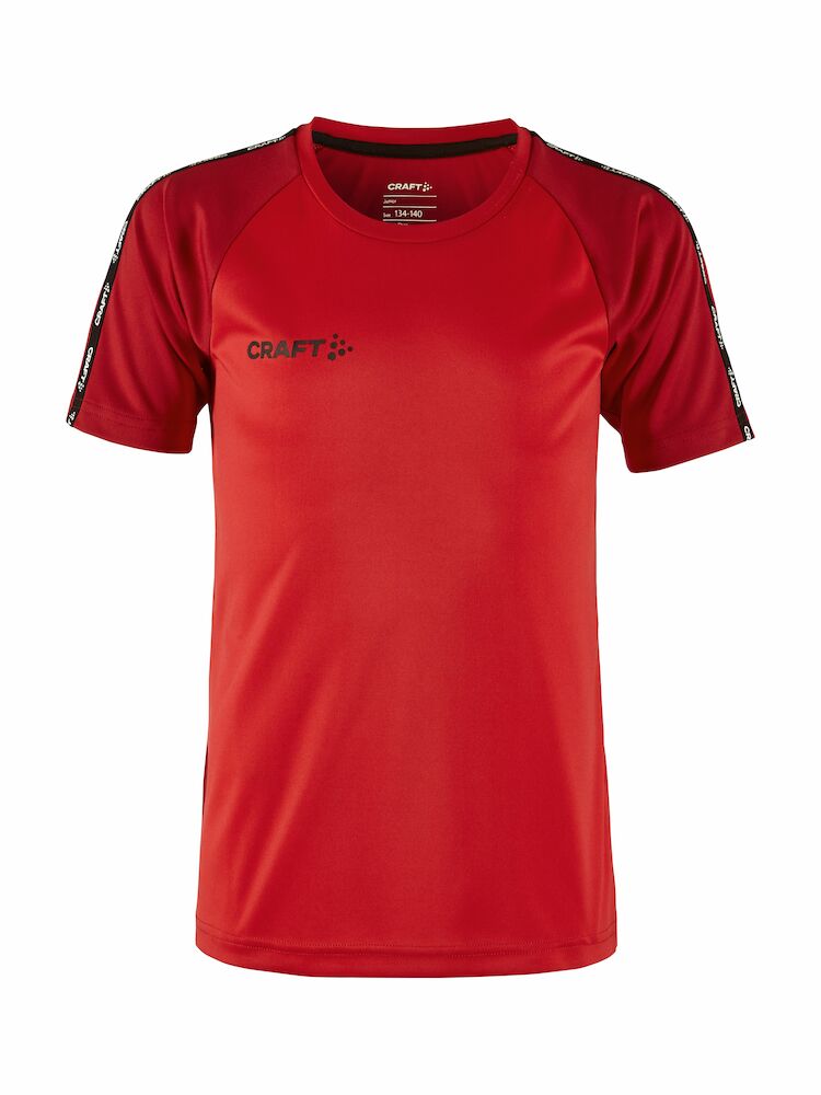 Craft Squad 2.0 Contrast Jersey Jr - bright-red-express