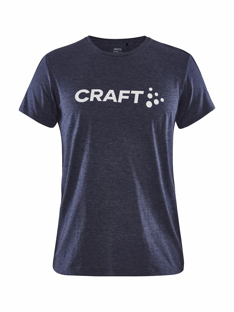 Craft Community Logo SS Tee W - navy-melange-2