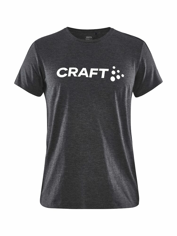 Craft Community Logo SS Tee W - black-melange-2