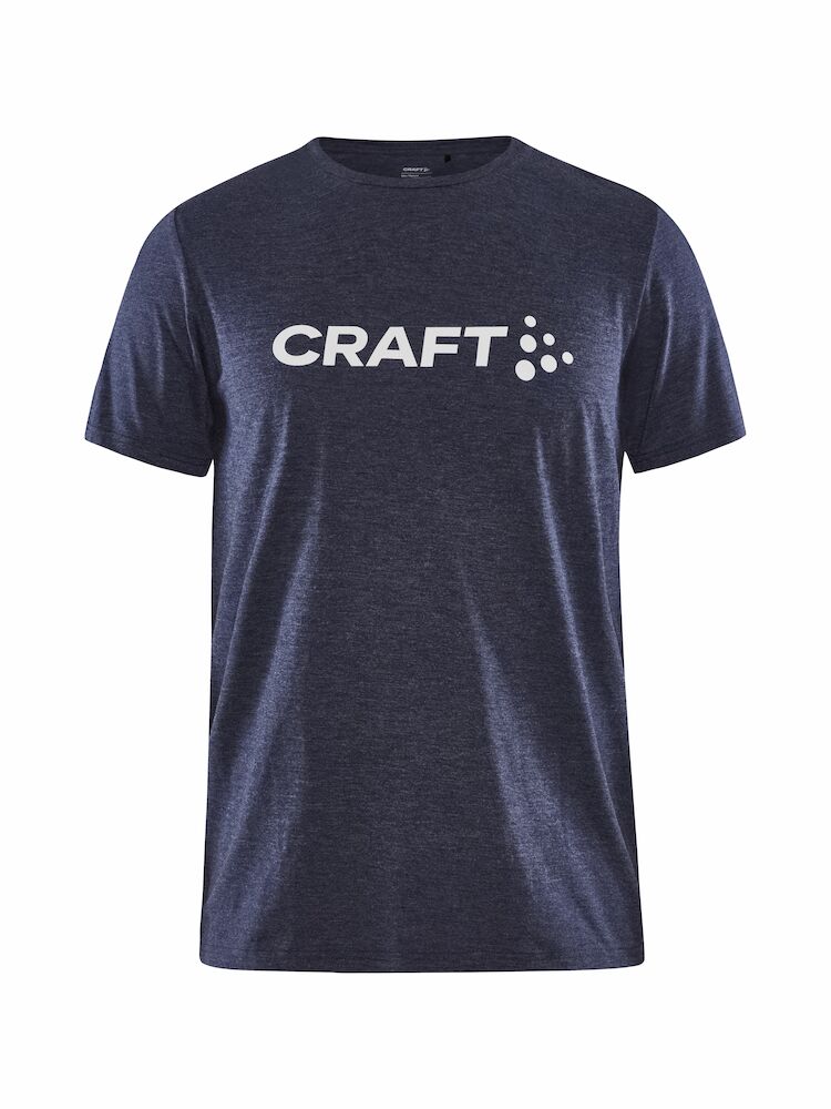 Craft Community Logo SS Tee Jr - navy-melange