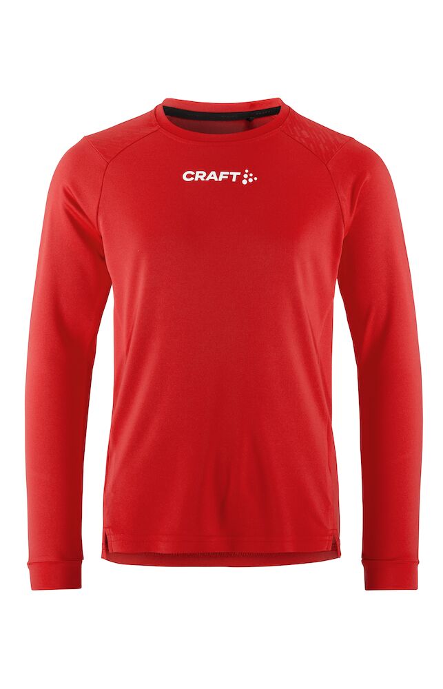 Craft Rush 2.0 LS Tee JR - bright-red