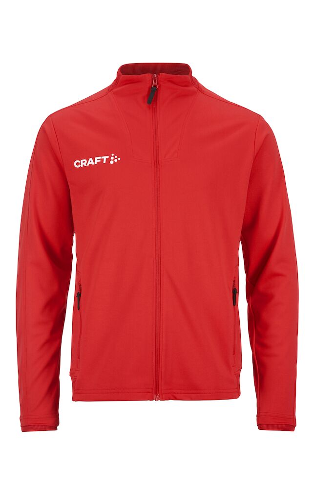 Craft Evolve 2.0 Full Zip Jacket JR - bright-red