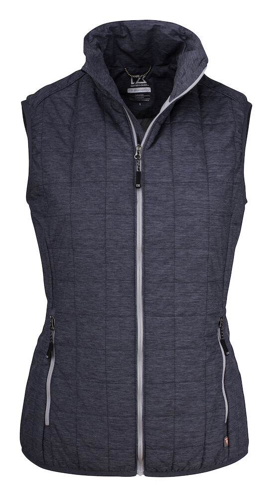 Cutter & Buck Rainier Vest Dames - antraciet-navy-melange