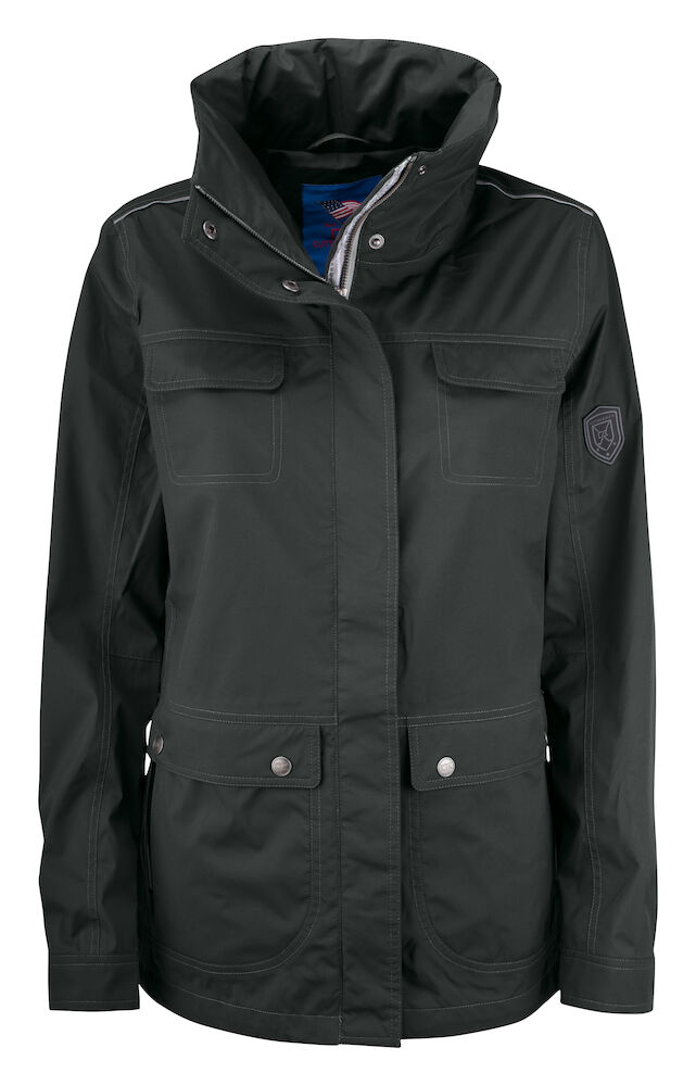 Cutter & Buck Clearwater Rain Jacket Dames - charcoal