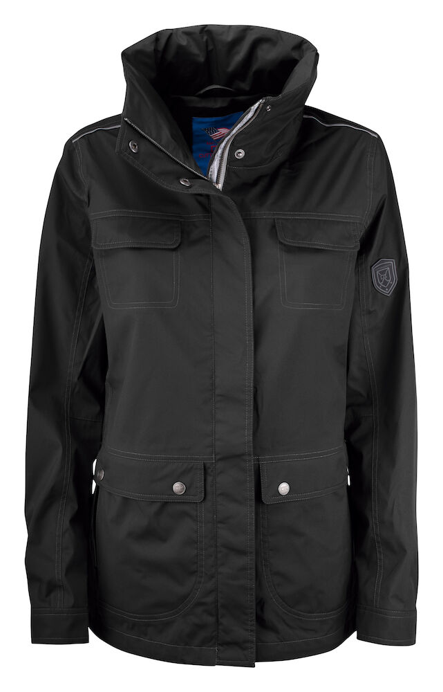 Cutter & Buck Clearwater Rain Jacket Dames - zwart