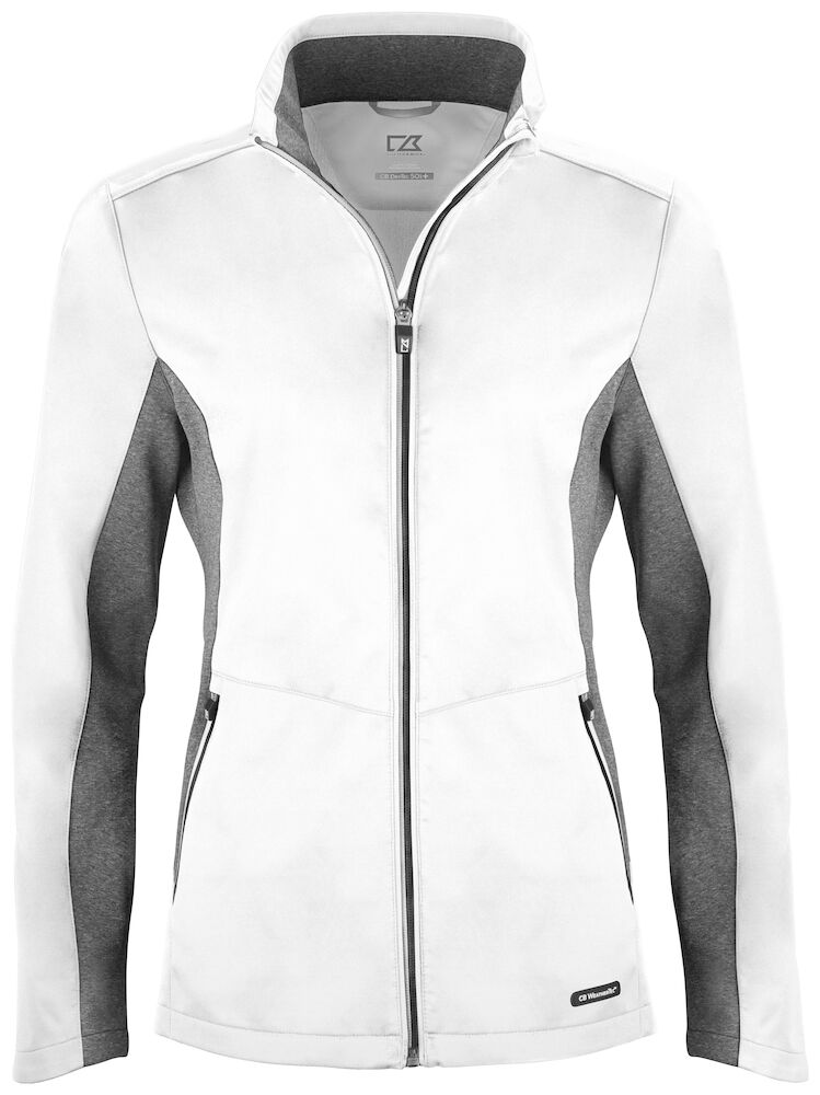 Cutter & Buck Navigate Softshell Jacket Dames - wit