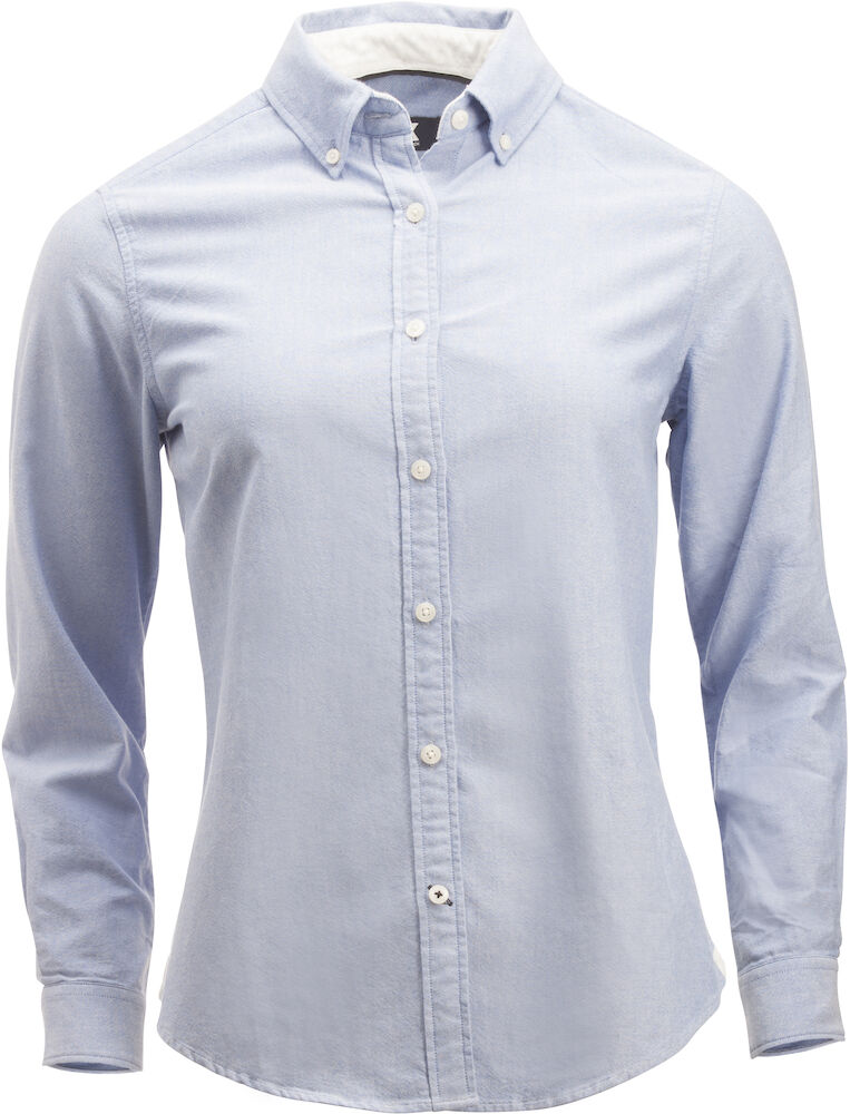 Cutter & Buck Belfair Oxford Shirt Dames - french-blauw