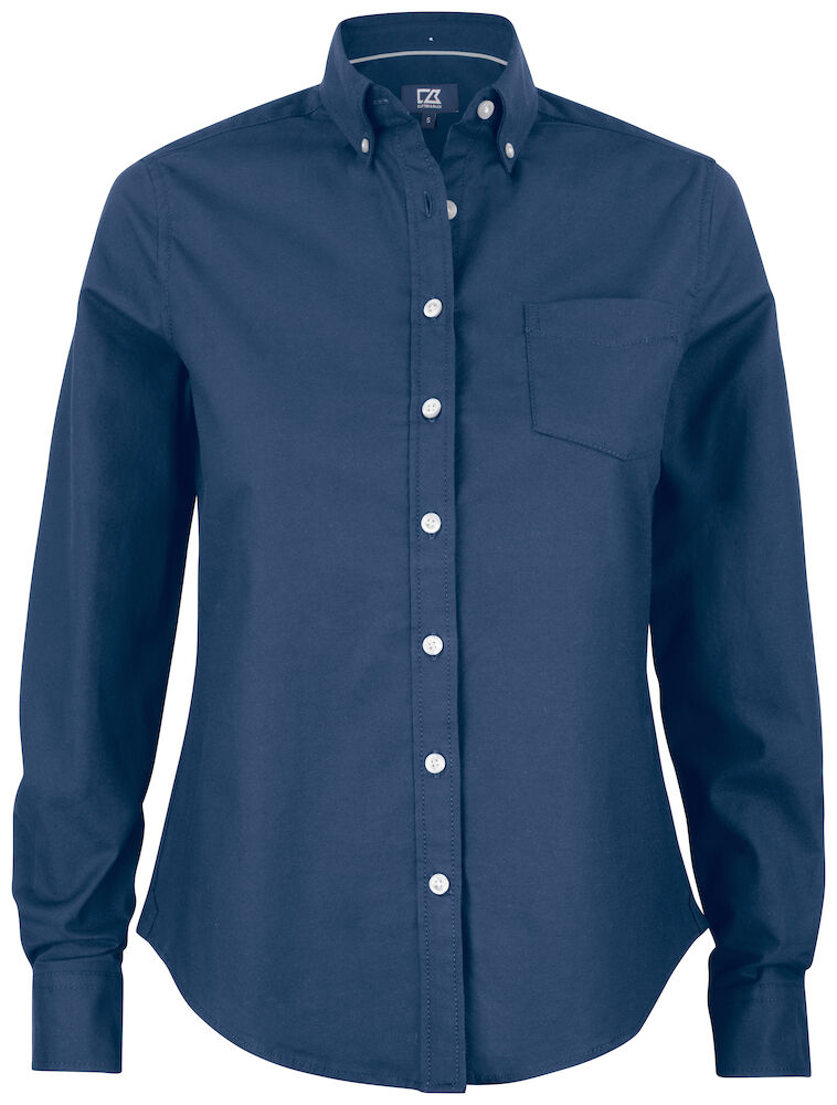 Cutter & Buck Hansville Shirt Dames - oxford-blauw