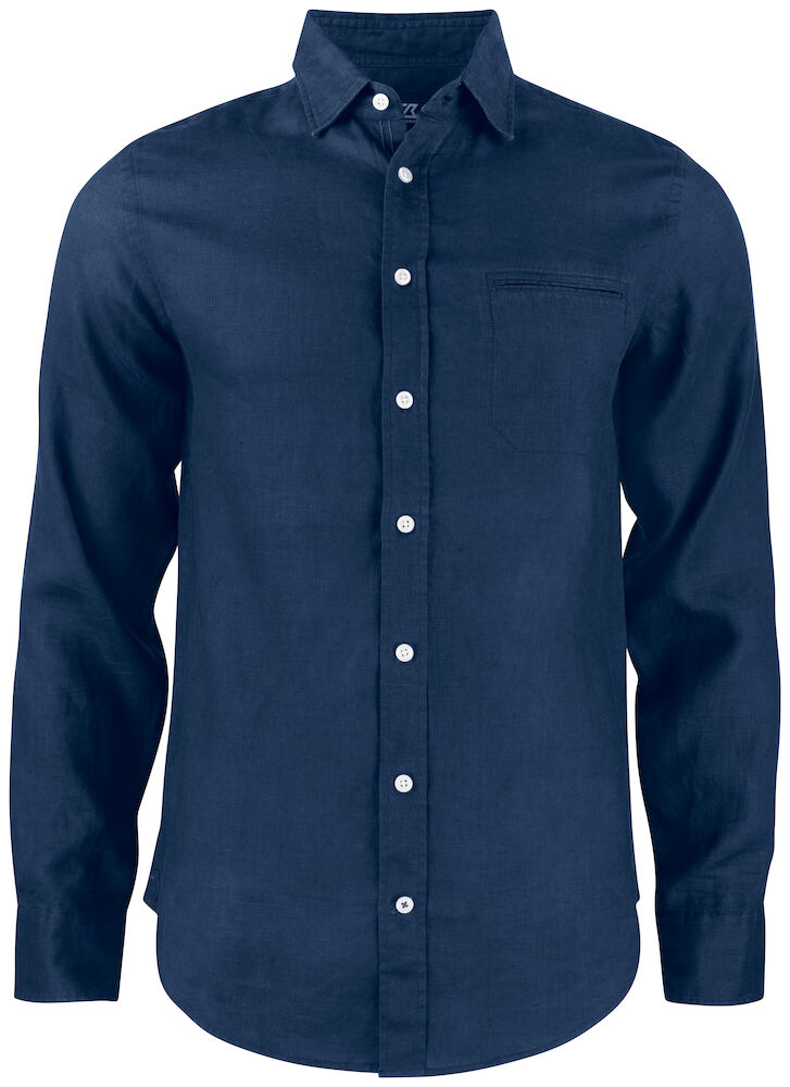 Cutter & Buck Summerland Linen Heren - dark-navy