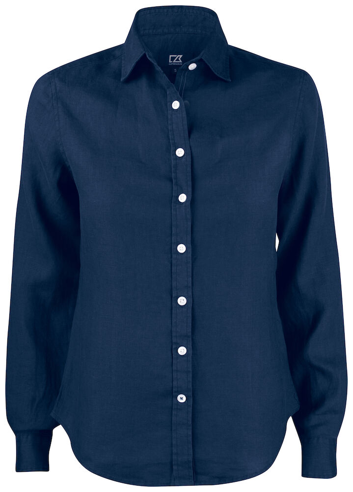 Cutter & Buck Summerland Linen Shirt Dames - dark-navy