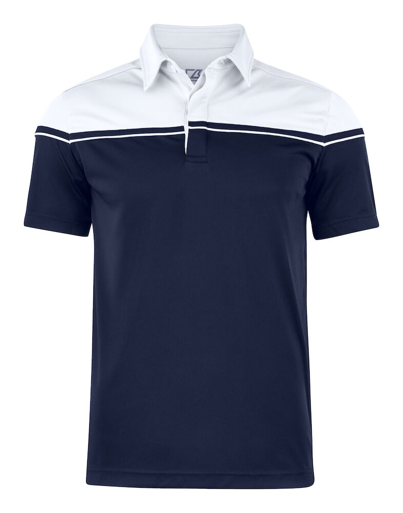 Cutter & Buck Seabeck Polo Heren - dark-navy-wit