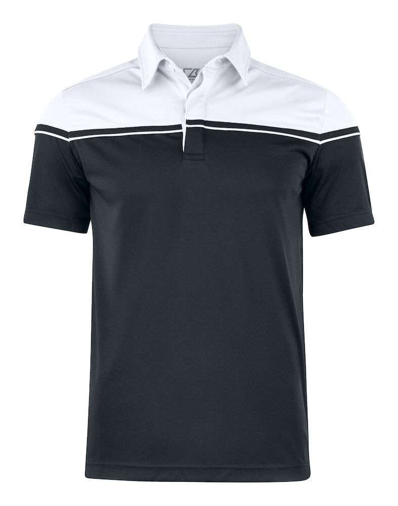 Cutter & Buck Seabeck Polo Heren - zwart-wit