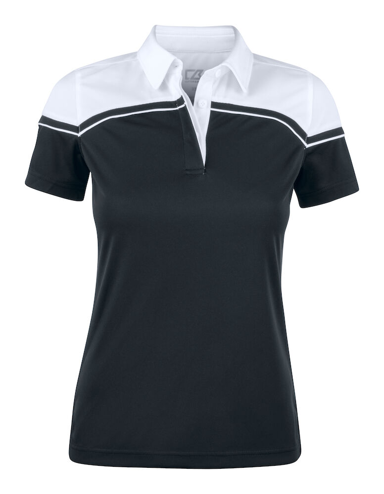 Cutter & Buck Seabeck Polo Dames - zwart-wit